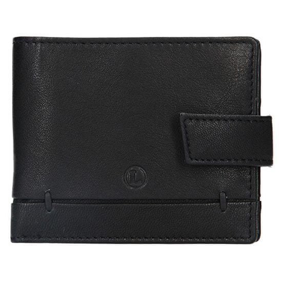 Lagen Pánska kožená peňaženka BLC/4139 BLK