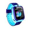 SmartWatch QS12 LBS, smart hodinky pre deti, modré