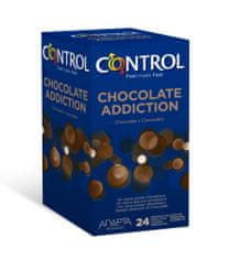 CONTROL CHOCOLATE ADDICTION, Kondómy s arómou čoláda, 24ks