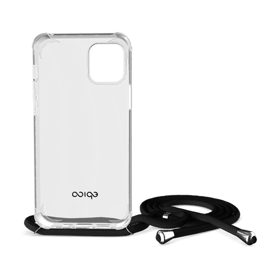 EPICO Nake String Case iPhone 12 / 12 Pro - biela transparentná / černá 50310101300001