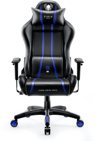 Diablo Chairs X-One 2.0, čierna/modrá (5902560337075)