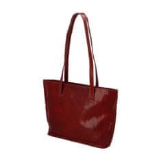 Delami Vera Pelle Štýlová a praktická dámska kožená taška Josette, červená