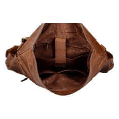 Paolo Bags Zaujímavý a štýlový koženkový unisex batoh Odette, hnedá