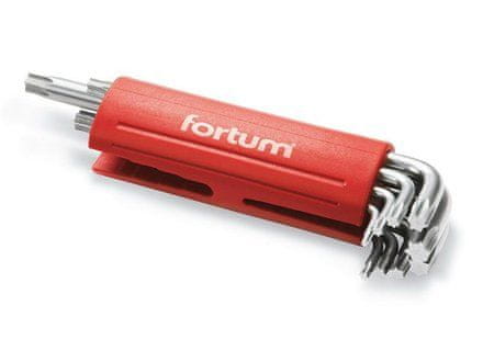 Fortum L-kľúče TORX (4710300) L-klíče TORX , 9ks, T 10-15-20-25-27-30-40-45-50, S2