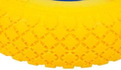 GEKO Koleso polyuretánové s ložiskami otvor 16 mm priemer 26 cm šírka 7_5 cm žlté