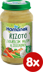 Hamánek Rizoto kurča zelenina 8 x 230 g