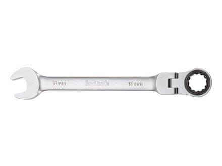 Fortum Kľúč račňový očkoplochý (4720216) klíč ráčnový očkoplochý s kloubem, 72 zubů, 16mm, L 217mm, CrV/S2