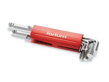 Fortum L-kľúče imbus (4710100) L-klíče imbus, 9ks, 1,5-2-2,5-3-4-5-6-8-10mm, S2