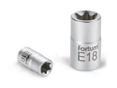 Fortum Hlavica nástrčná (4700702) hlavice nástrčná vnitřní TORX, 1/2&quot;, E 14, L 38mm, 61CrV5