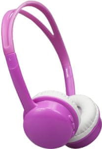 detské slúchadlá denver BTH-150 s obmedzenou hlasitosťou na 85 db maximálne Bluetooth bezdrôtové pripojiteľné audio káblom fajnový zvuk skrášlenie samolepkami výdrž 8 h na nabitie váha len 72 g