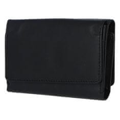 Bellugio Pekná a praktická dámska kožená peňaženka Emílie, čierna