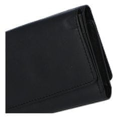Bellugio Pekná a praktická dámska kožená peňaženka Emílie, čierna
