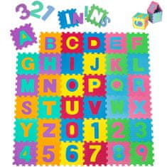 tectake Penové puzzle na zem, puzzle koberec na hranie - farebná