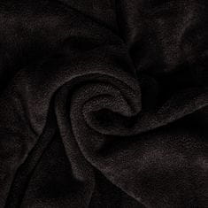 tectake 2 deky s rukávmi - 200 x 170 cm, čierna