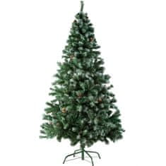 tectake Umelý vianočný stromček - 180 cm, 705 končeky a šišky zelené
