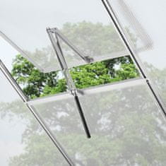 tectake Automatický otvárač okna skleníku - strieborná