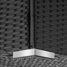 tectake Úložný box Oslo 145x82,5x79,5cm - čierna