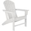 Záhradná stolička - biela/biela