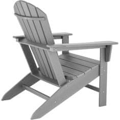 tectake Záhradná stolička - svetlo šedá