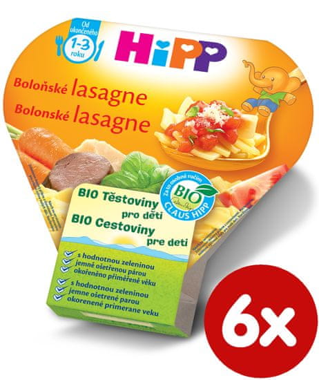 HiPP BIO Bolonské lasagne 6 x 250 g