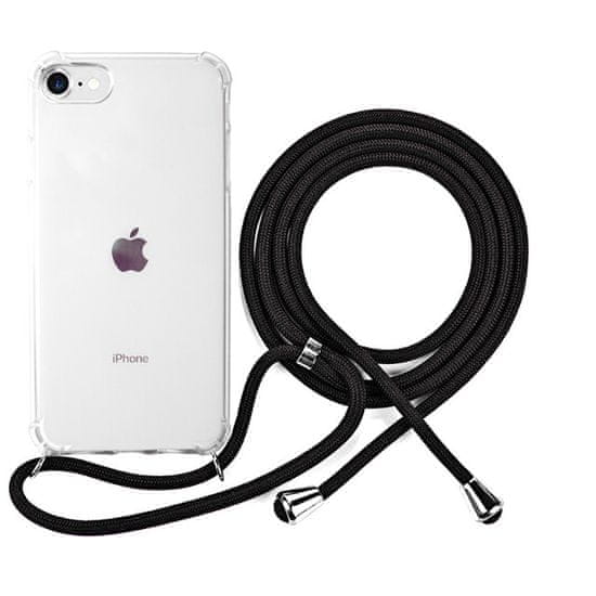 EPICO Nake String Case iPhone 7/8/SE 47510101300001, biela transparentná / čierna