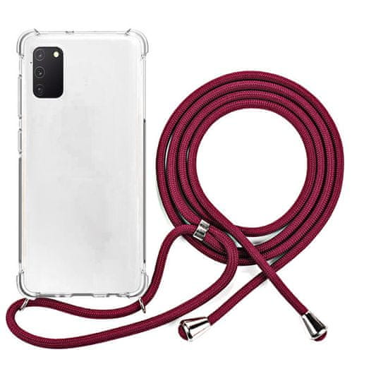 EPICO Nake String Case Samsung Galaxy A41 48210101400001, biela transparentná / červená
