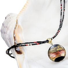 Lampglas Tajomný dámsky náhrdelník Mystery s perlou Lampglas s 24 karátovým zlatom NP18