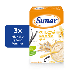 Sunar vanilková kašička mliečna (3x225g)