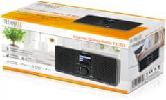 Technaxx Internetové stereo rádio (TX-153), čierna
