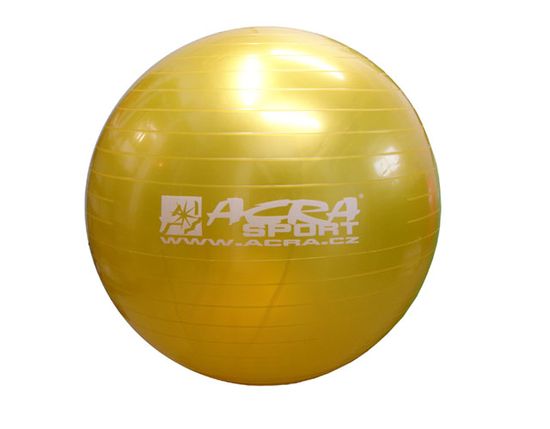 ACRAsport Gymnastická lopta 650 mm žltá S3215