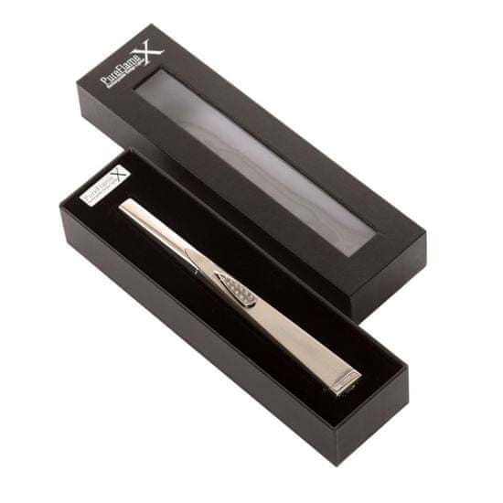 PureFlame X Luxusný plazmový USB zapaľovač sviečok, farba strieborná