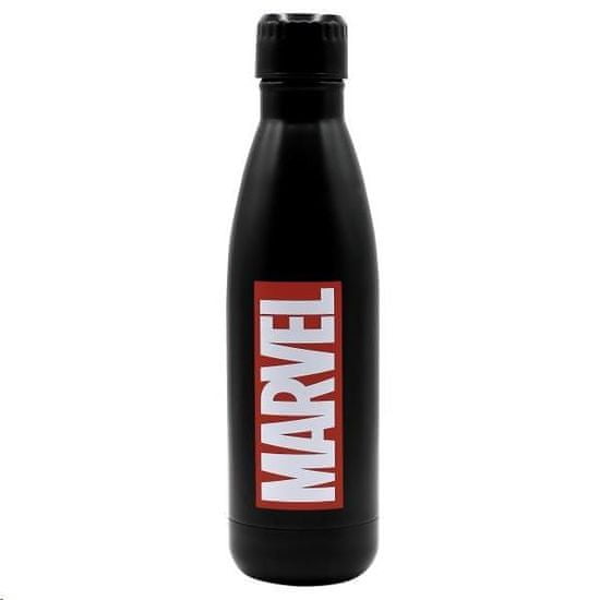 Puro Disney fľaša z nerezovej ocele MARVEL LOGO, single wall, 750ml Black