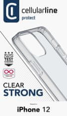 CellularLine Zadný kryt s ochranným rámčekom Clear Duo pre iPhone 12 mini CLEARDUOIPH12T, transparentná