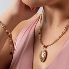 Lampglas Krásny náhrdelník pre ženy Romantic Roots s perlou Lampglas s 24 karátovým zlatom NP13
