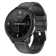 Neogo SmartHealth E8, smart hodinky, čierne/kožené