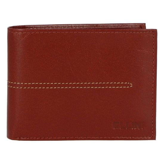 Ellini Elegantná pánska kožená peňaženka Ellini Sasha, hnedá