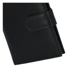 Ellini Pánska kožená peňaženka Simon Ellini, čierna