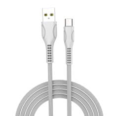 ColorWay Kábel USB MicroUSB (line-drawing) 2.4A 1m - white