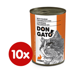 Dibaq DON GATO konzerva mačka králik 10x415 g