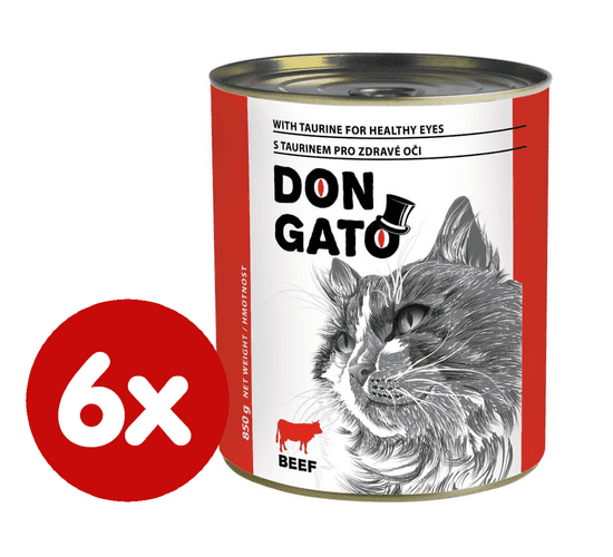 Dibaq DON GATO konzerva mačka hovädzie 6x850 g