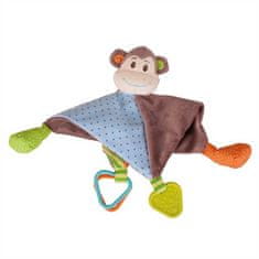 Bigjigs Rail Bigjigs Baby Textilný muchláčik opička Cheeky