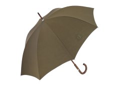 RSQ1912 Embroid luxusný pánsky holový dáždnik s drevenou rukoväťou Farba: Zelená