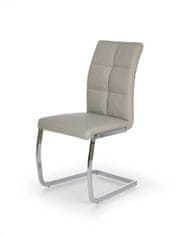 Halmar Jedálenská stolička K228 - svetlosivá / chróm