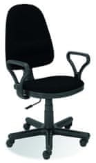 Halmar Kancelárska stolička s podrúčkami Bravo - čierna (C11)