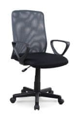 Halmar Kancelárska stolička s podrúčkami Alex - čierna / sivá
