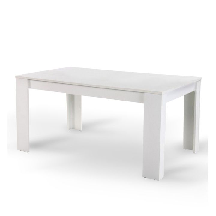 KONDELA Jedálenský stôl Tomy 160x90 cm - biela