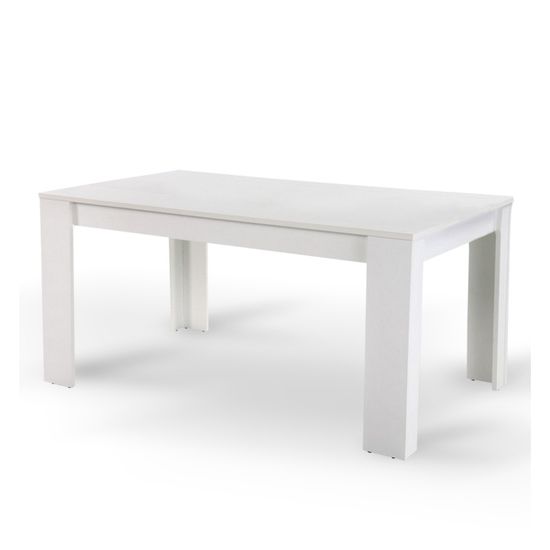 KONDELA Jedálenský stôl Tomy 160x90 cm - biela