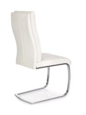 Halmar Jedálenská stolička K231 - biela / chróm