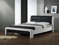 Halmar Čalúnená jednolôžková posteľ s roštom Cassandra 120 - biela / čierna