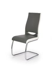 Halmar Jedálenská stolička K259 - sivá / biela
